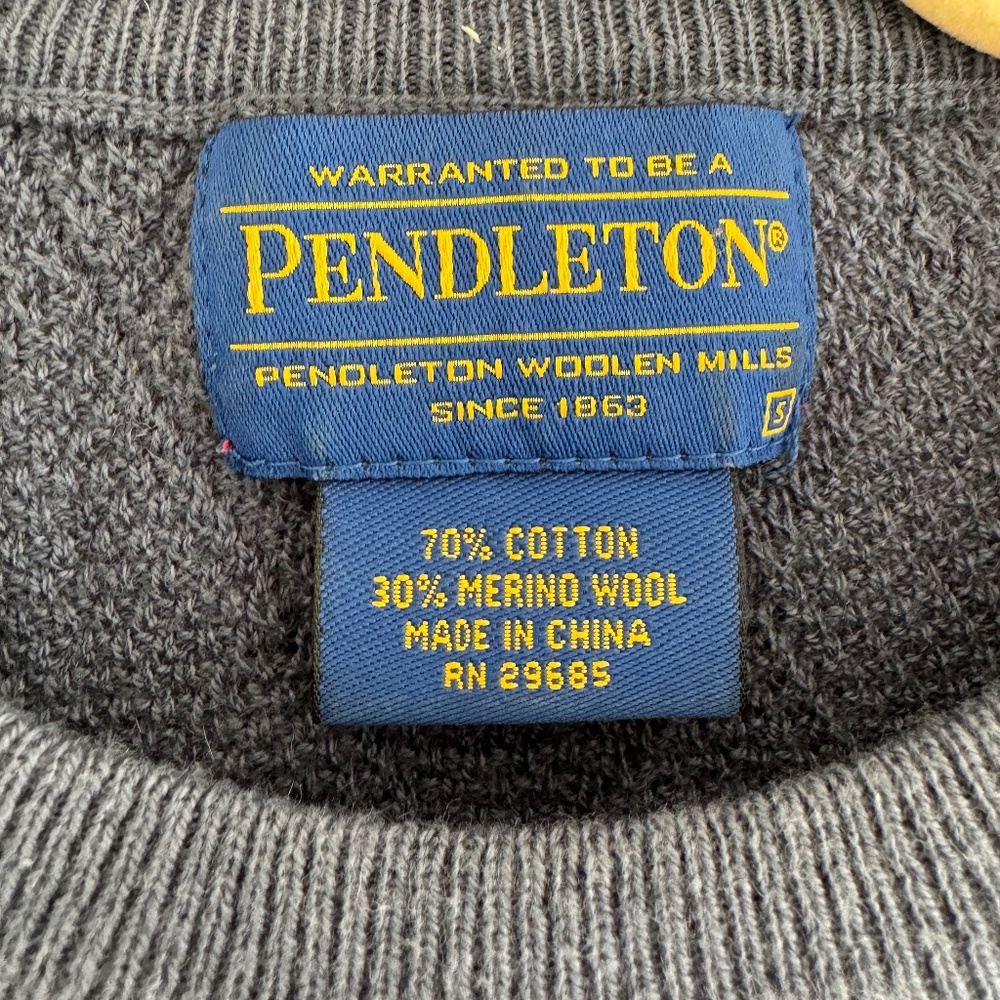 Blue Pendleton Lightweight Sweater - image 3